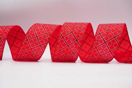 Festival Plaid Wired Ribbon_KF7114GC-7R-7_red